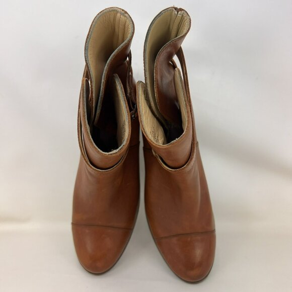 Wolverine 1000 Mile By Samantha Pleet Leather Ankle Boots Brown Women’s Size 8 B - Picture 7 of 10
